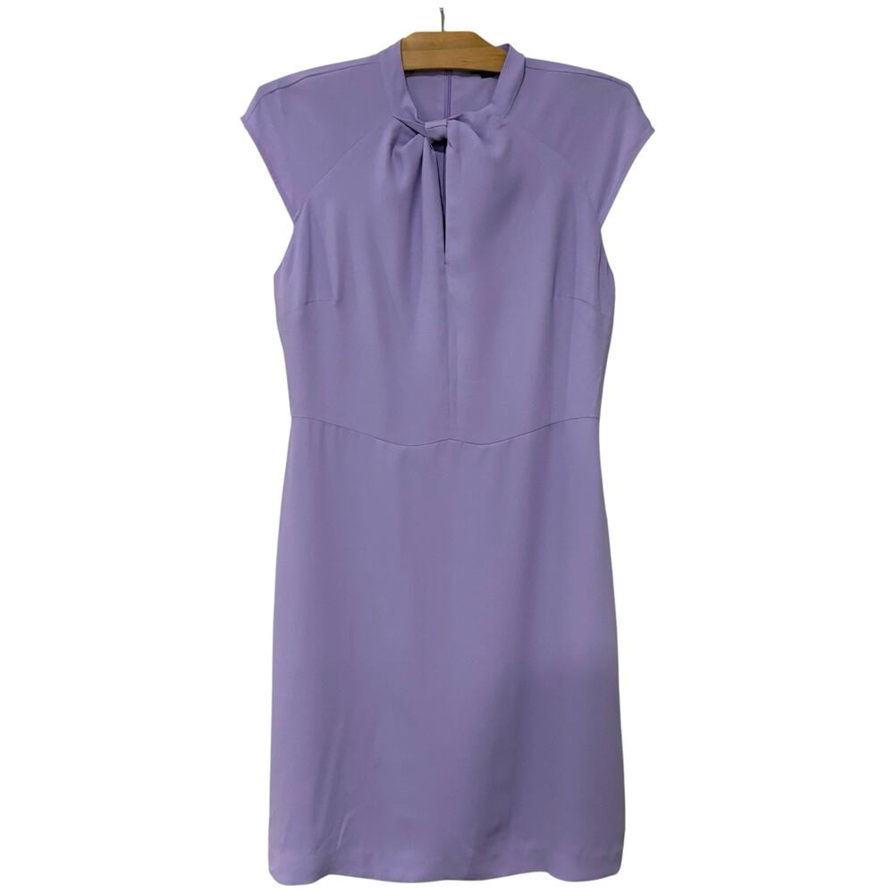 Ann Taylor | Midi Dress Purple Sleeveless Career Business Cap Sleeve- Medium